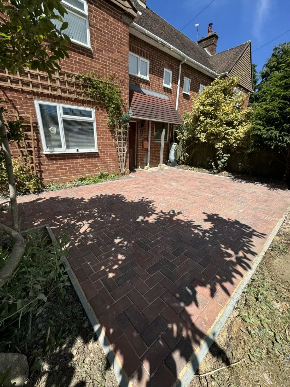 Completed paving